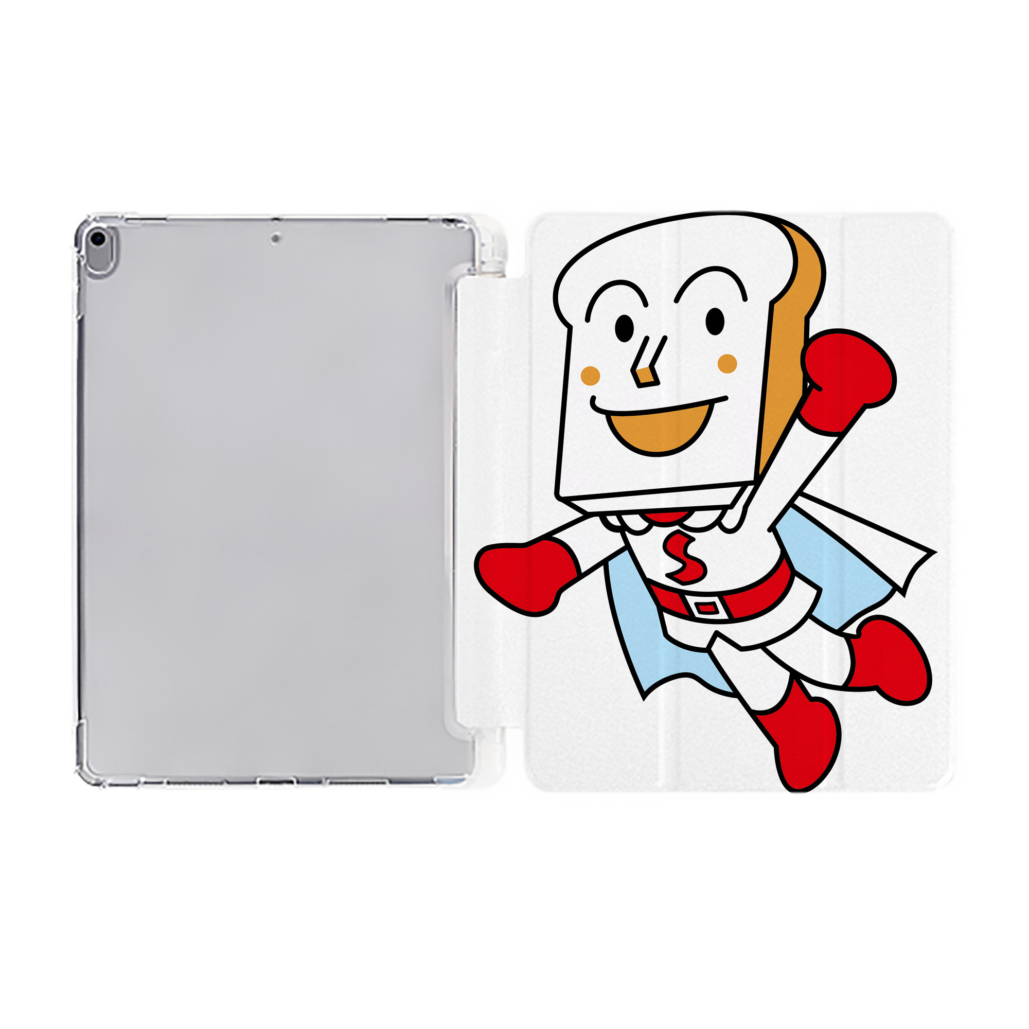（画像用） アンパンマン Anpanman IPad ケース ペン収納付き 三つ折りスタンド PUレザー×シリコン 対応機種9.5/10.5/10.9インチ